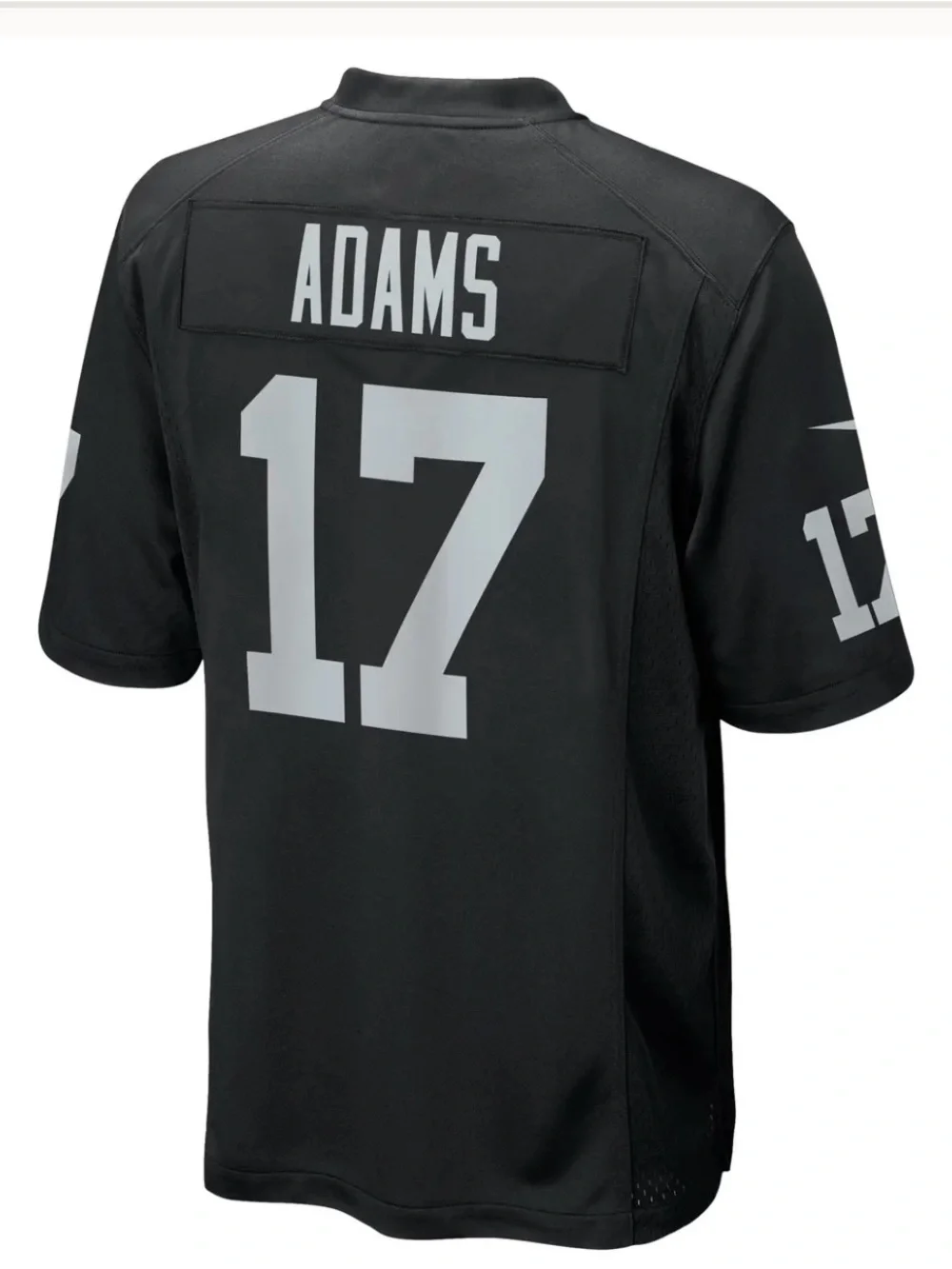 Nike Black Football Jersey #17 Adams Raiders Official